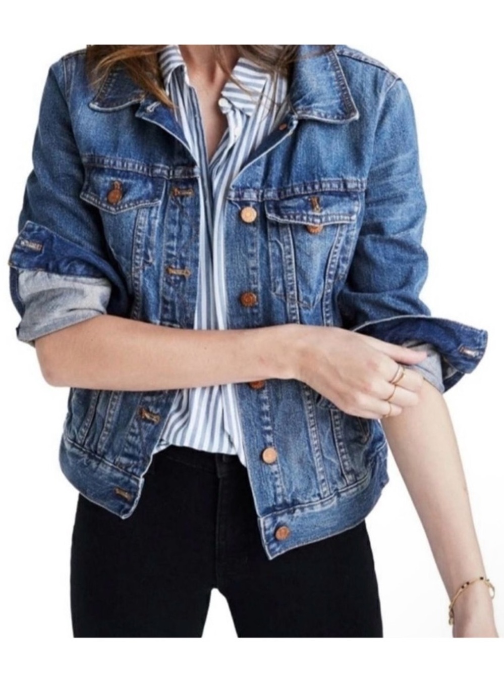 Madewell The Jean Jacket Indigo Blue M